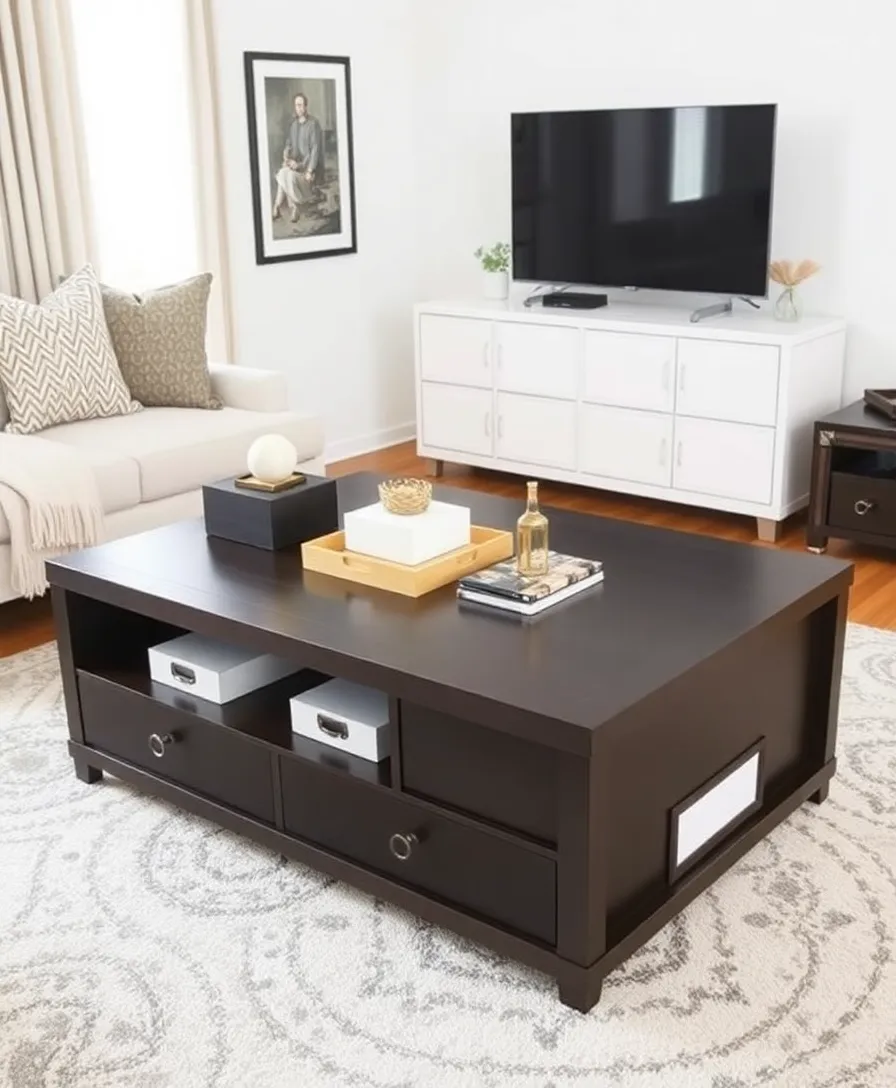 24 Stunning Coffee Table Ideas to Transform Your Living Room (You Won't Believe #12!) - 24. Creative Storage Solutions