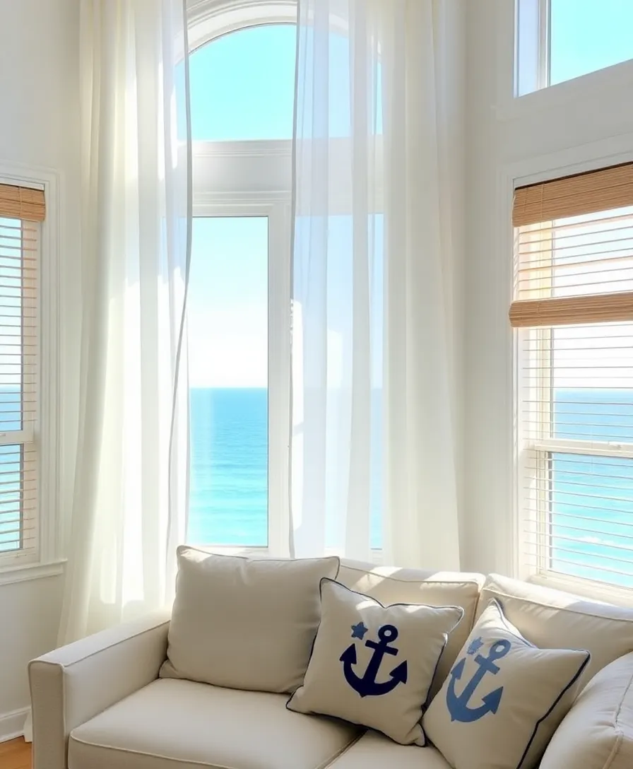 21 Beach Cottage Ideas That'll Make You Feel Like You're on Vacation Every Day! - 11. Breezy Window Treatments