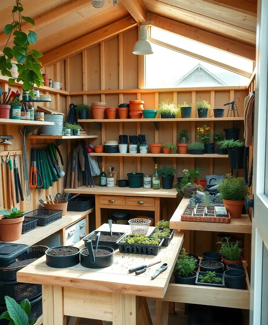 30 Garden Shed Ideas That’ll Transform Your Backyard into a Dream Escape! - 9. The Gardener’s Workshop