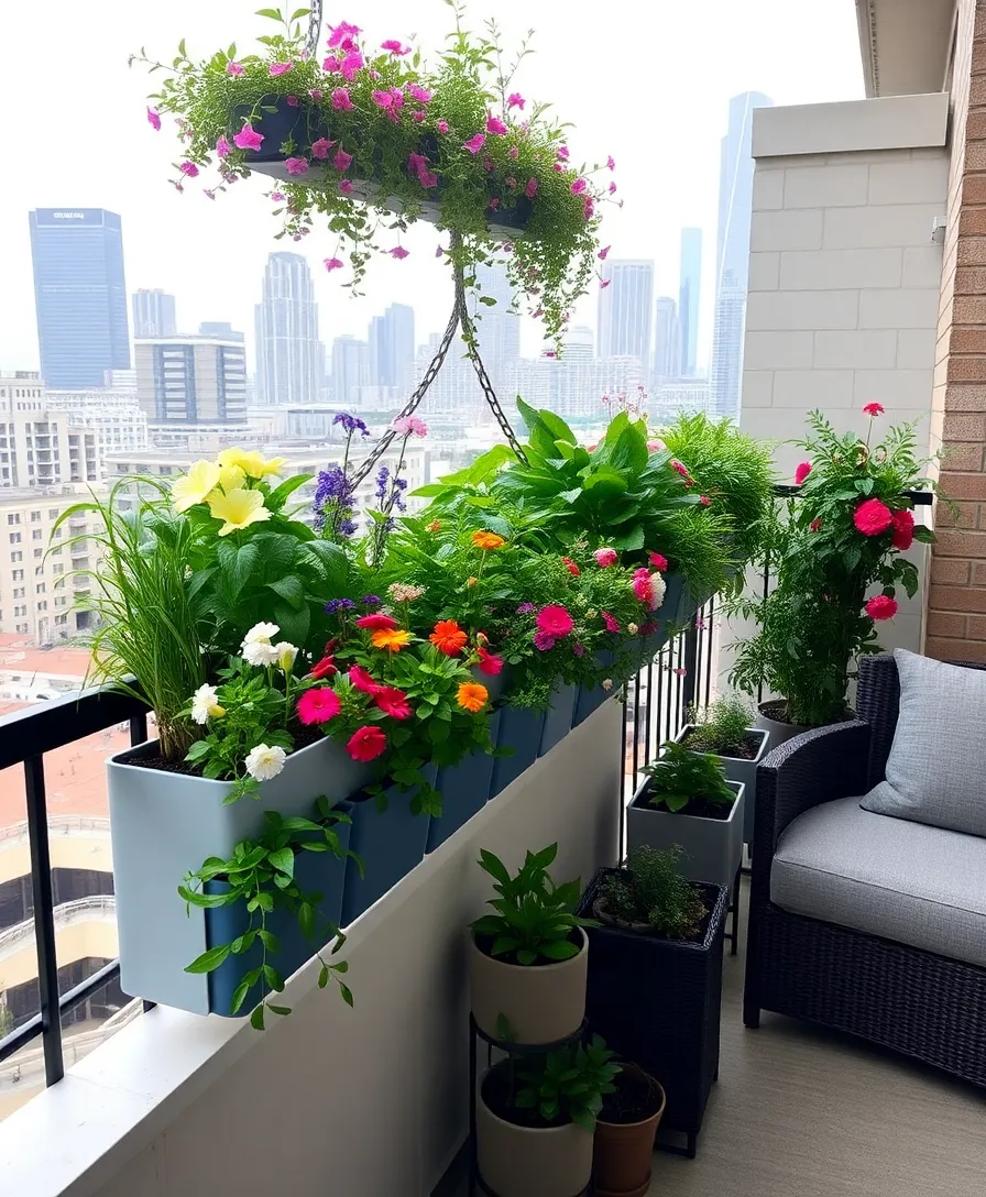 31 Vertical Garden Ideas That'll Transform Your Home into a Lush Oasis! - 14. Vertical Garden on a Balcony