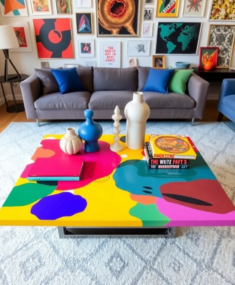 24 Stunning Coffee Table Ideas to Transform Your Living Room (You Won't Believe #12!) - 6. Artistic Expression