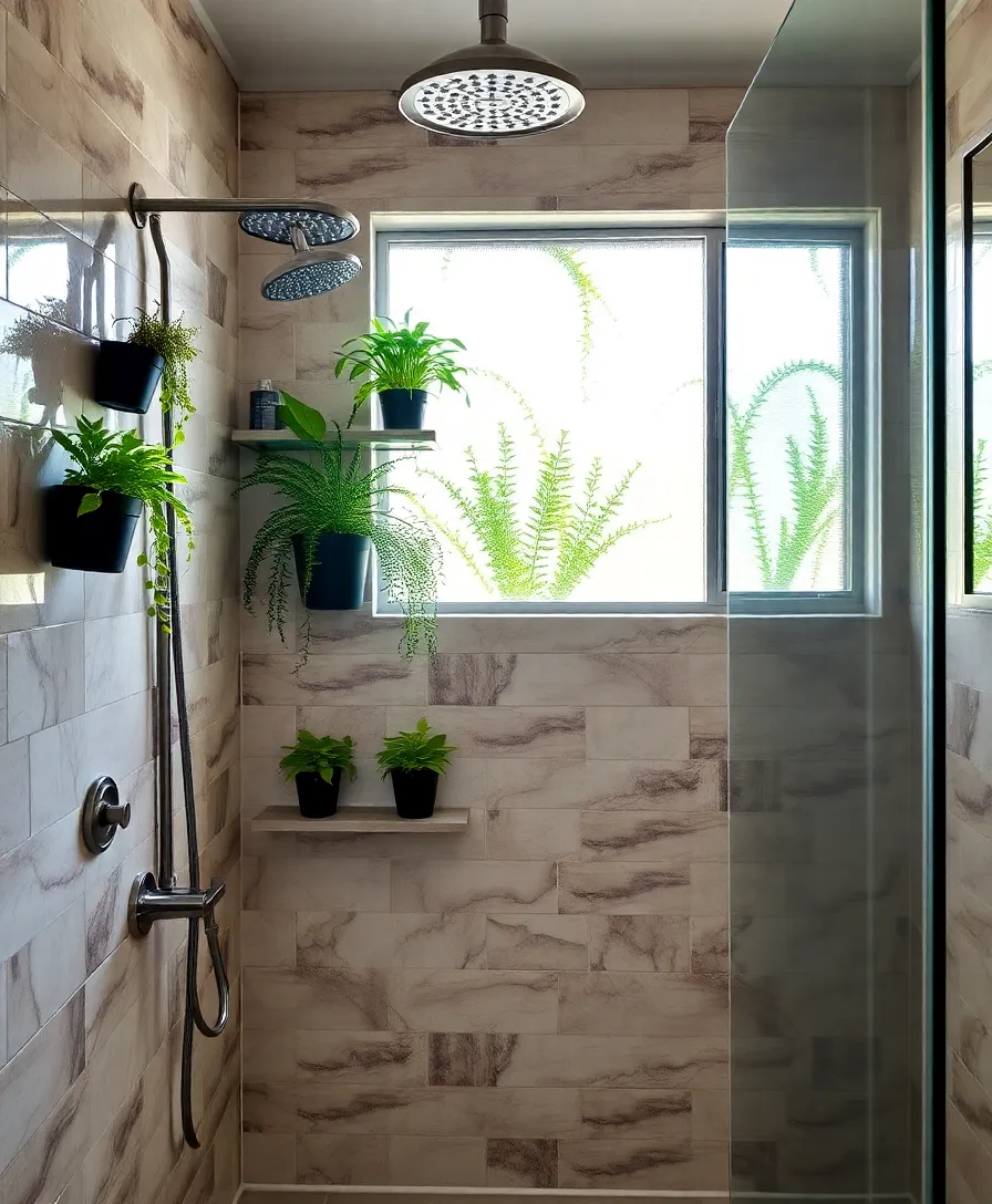 31 Vertical Garden Ideas That'll Transform Your Home into a Lush Oasis! - 13. Vertical Garden in a Shower