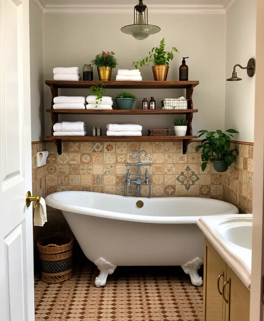 20 Cottage Ideas to Transform Your Space into a Cozy Retreat (You Won't Believe #8!) - 12. Vintage Bathroom Charm