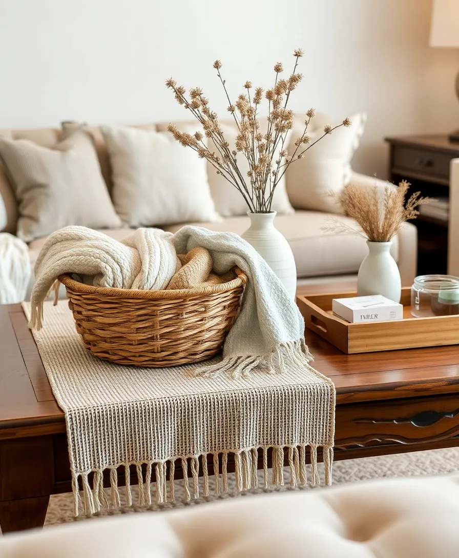 24 Stunning Coffee Table Ideas to Transform Your Living Room (You Won't Believe #12!) - 14. Textured Layers