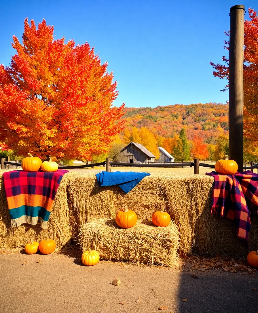 40 Outdoor Fall Decor Ideas That Will Make Your Neighbors Envious! - 10. Decorative Hay Bales