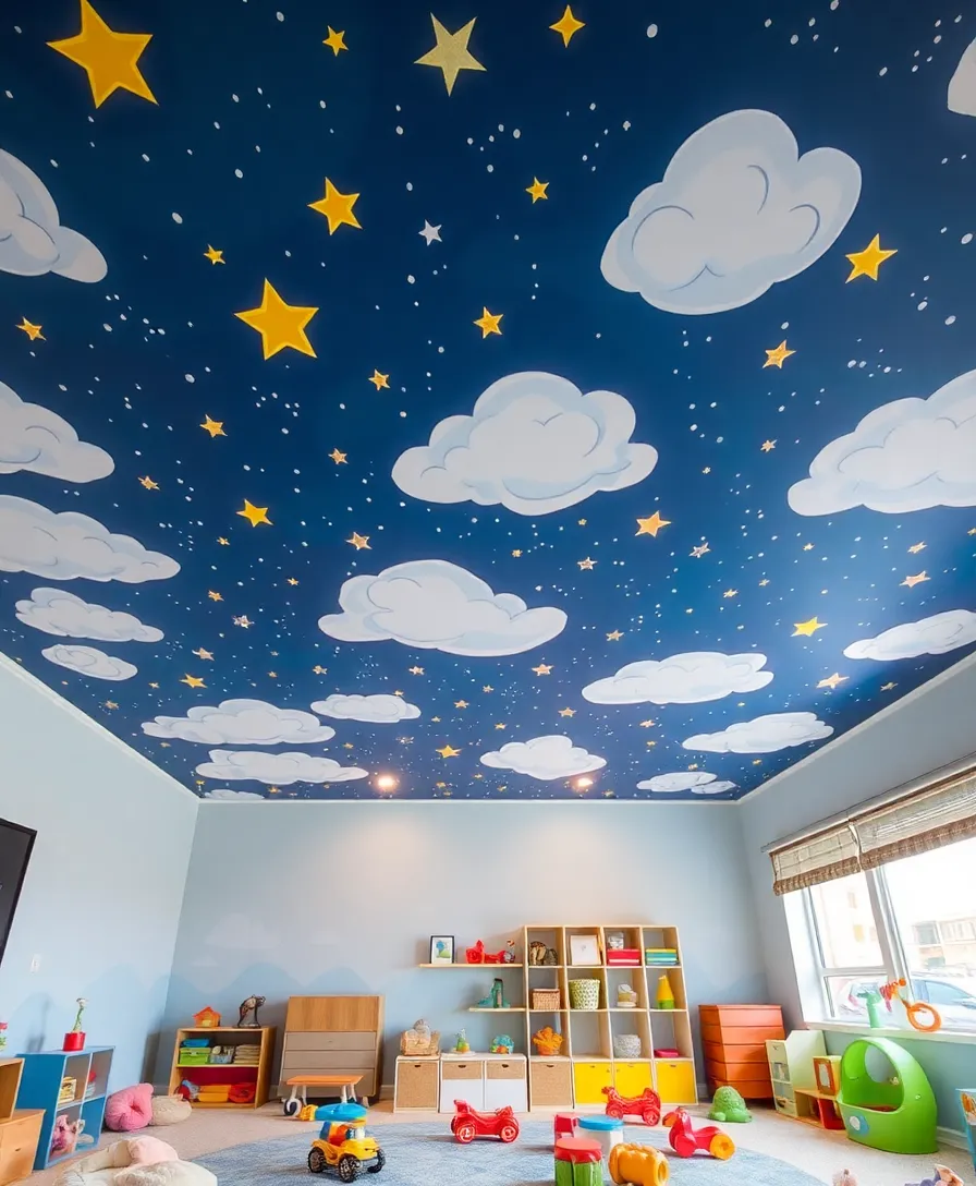 22 Ceiling Design Ideas That Will Transform Your Home in an Instant! - 22. Ceiling Murals for Fantasy