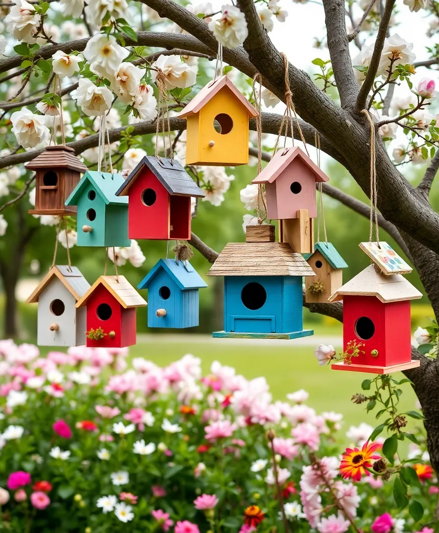 26 Garden Decor Ideas That'll Transform Your Outdoor Space into a Dream Oasis! - 16. Vintage Birdhouses