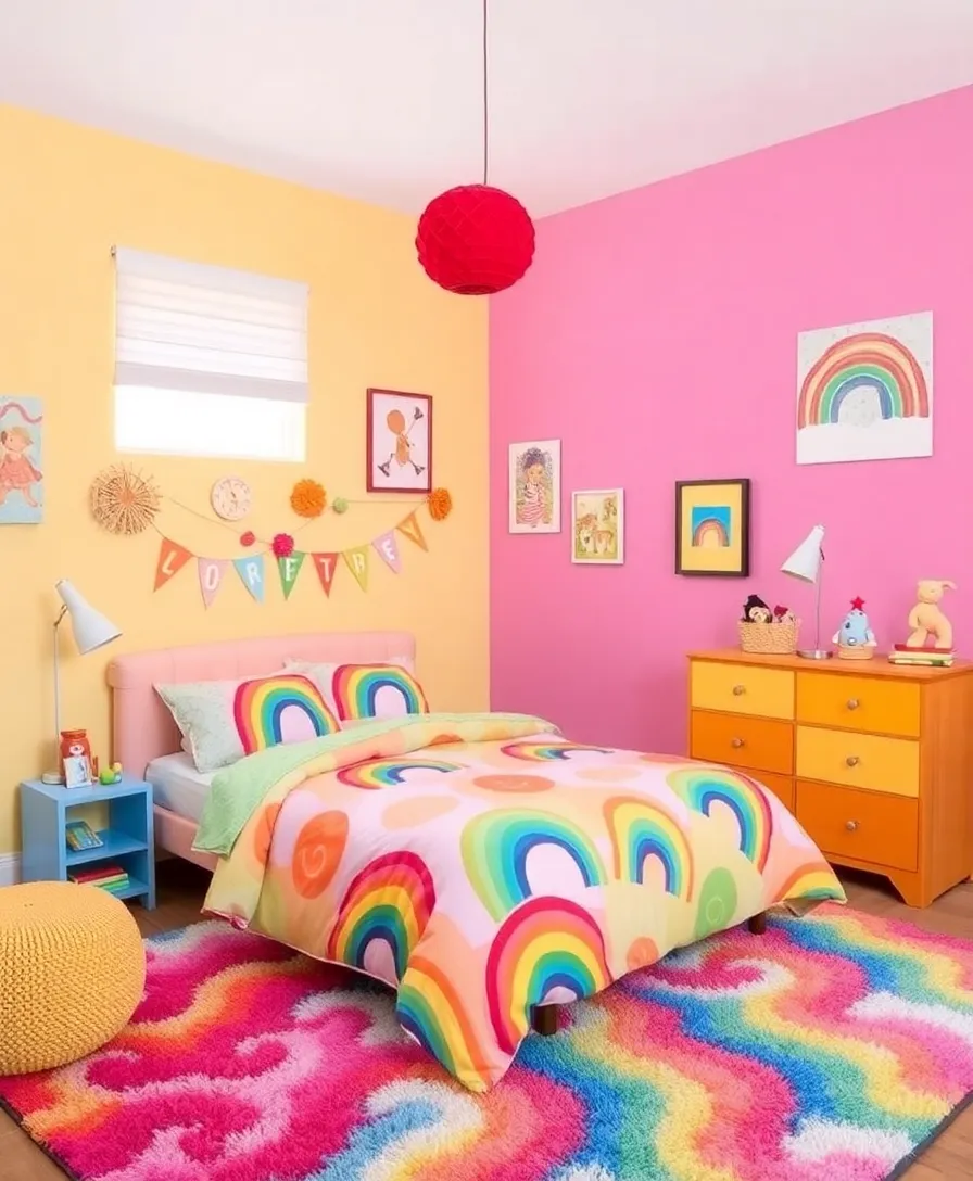 29 Girls Bedroom Ideas That Will Make Her Squeal with Delight! - 4. Colorful Rainbow Dream