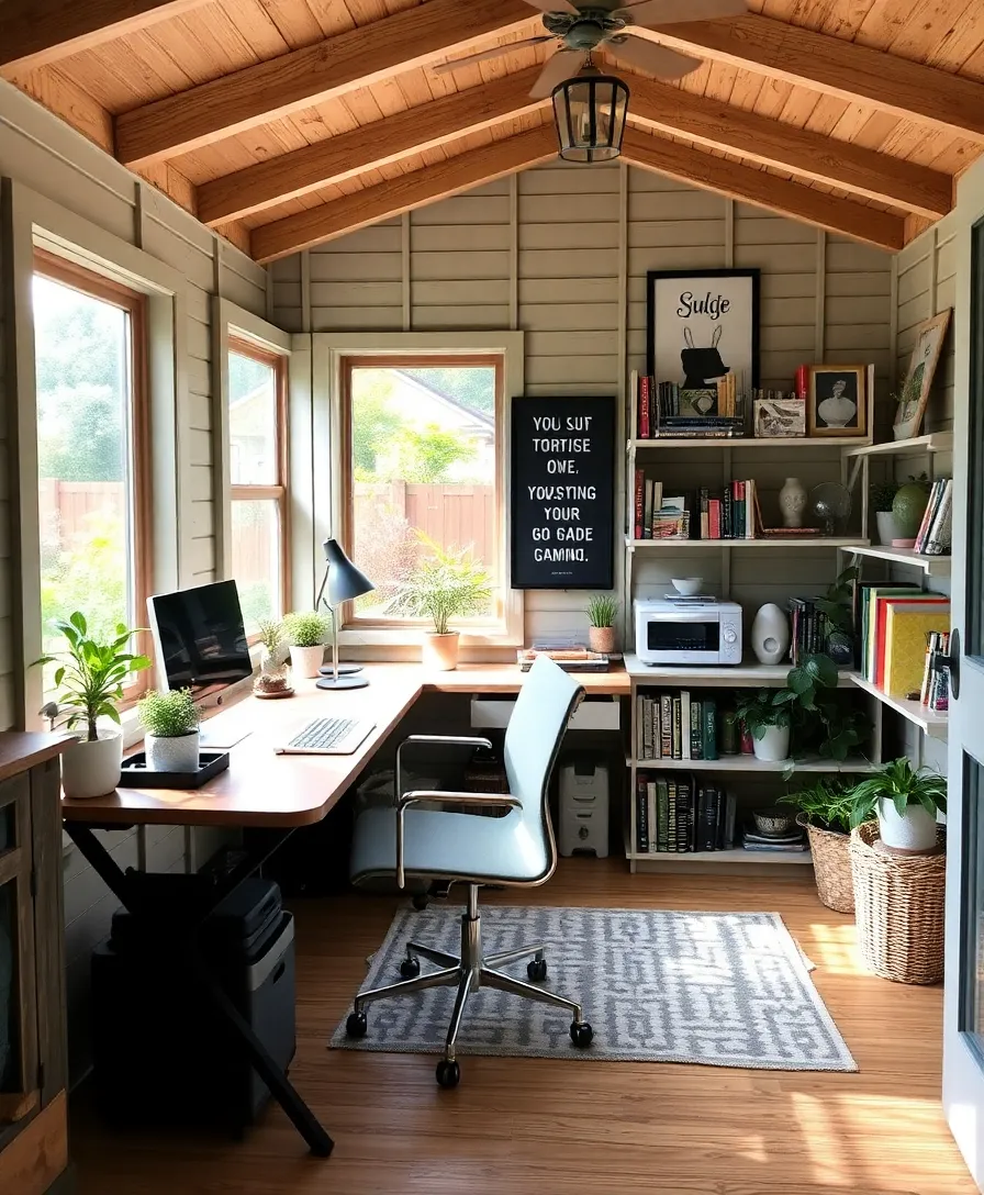 30 Garden Shed Ideas That’ll Transform Your Backyard into a Dream Escape! - 8. The Outdoor Office