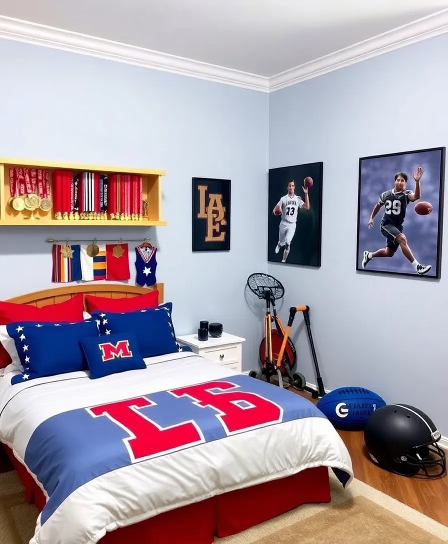 29 Girls Bedroom Ideas That Will Make Her Squeal with Delight! - 11. Sports Enthusiast's Dream