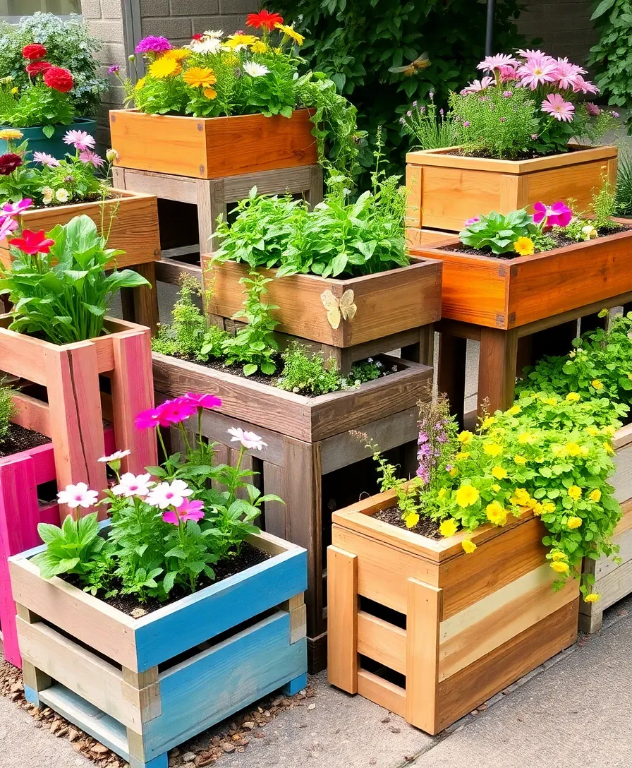 31 Outdoor Garden Ideas to Spark Your Creativity (You'll Love #15!) - 15. Unique Planter Boxes