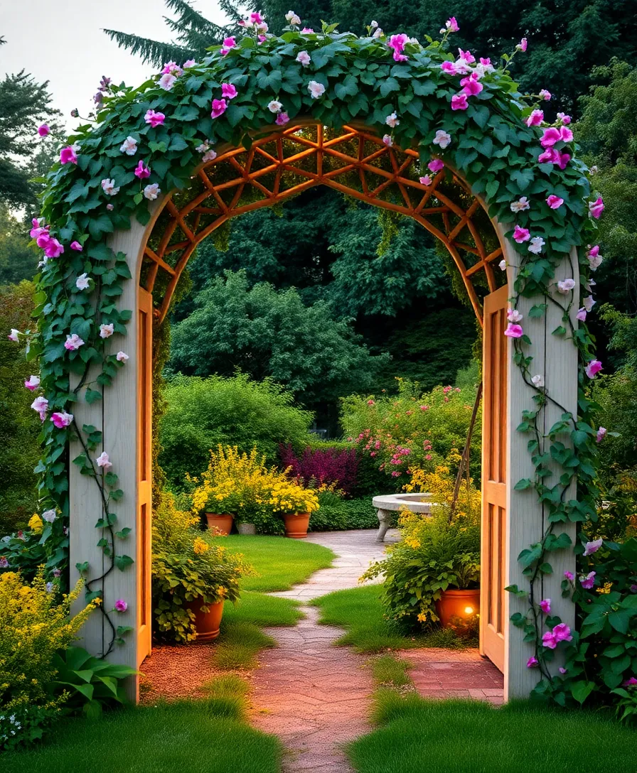 31 Outdoor Garden Ideas to Spark Your Creativity (You'll Love #15!) - 17. DIY Garden Arches