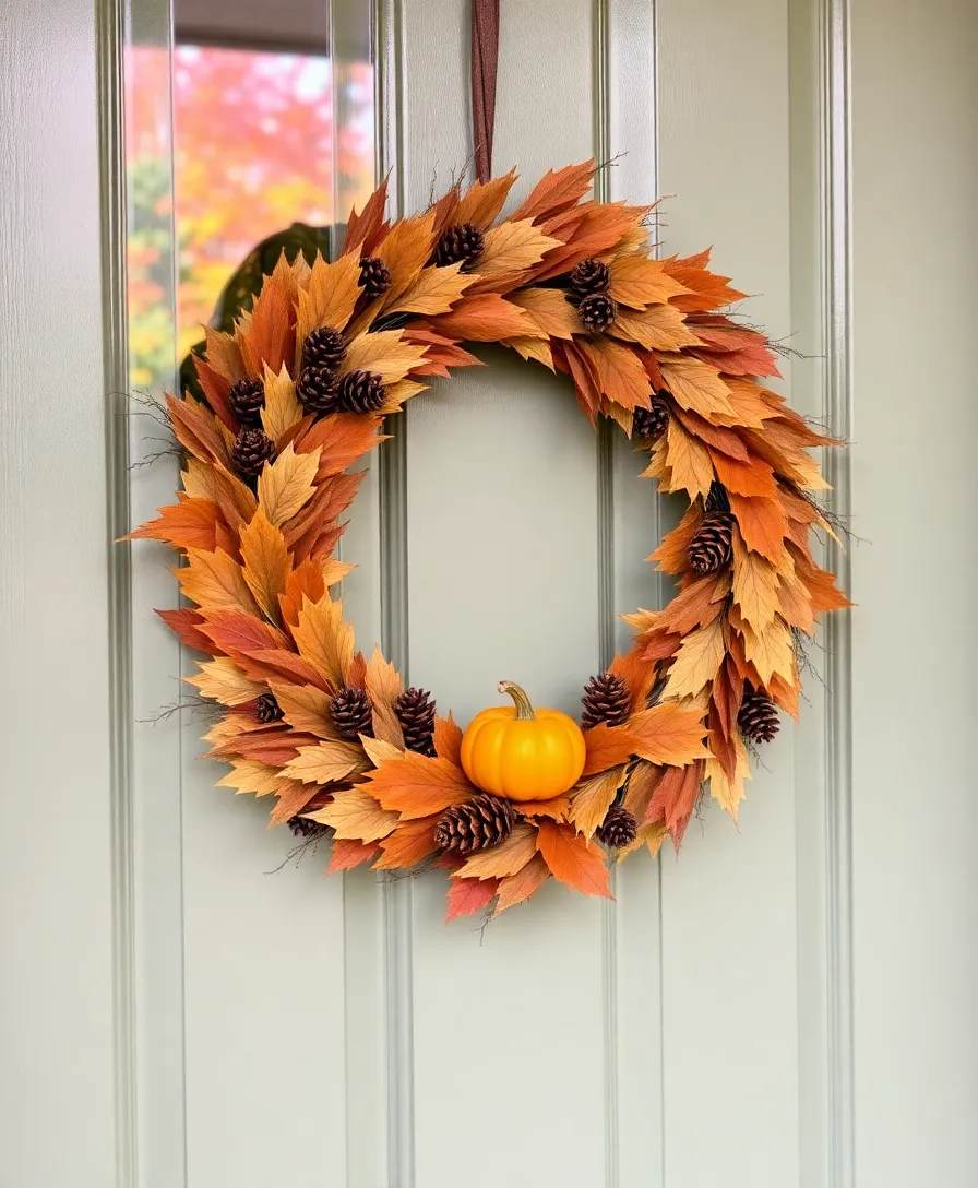 40 Outdoor Fall Decor Ideas That Will Make Your Neighbors Envious! - 3. DIY Fall Wreaths