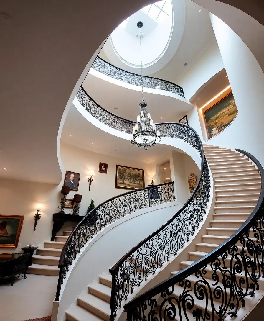 20 Mansion Ideas: Luxury Home Design That Will Make You Feel Like Royalty! - 10. Stunning Staircases