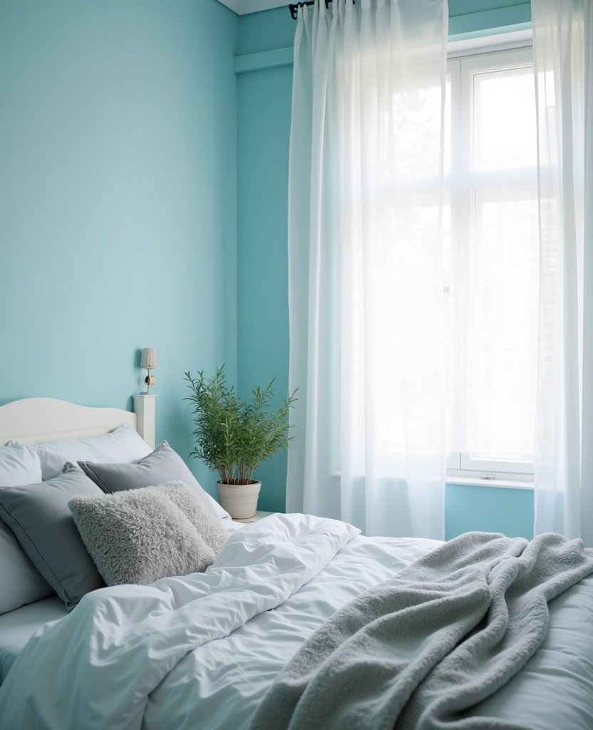 22 Bedroom Color Ideas That Will Transform Your Space (You Won't Believe #12!) - 22. Tranquil Sky Blue