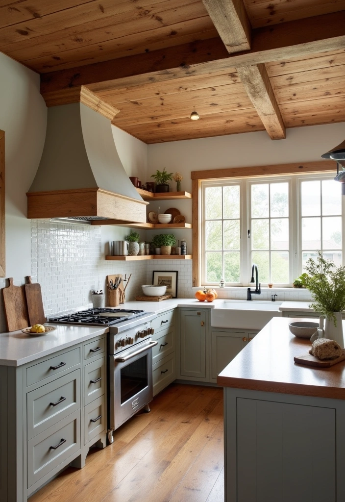 20 Old Farmhouse Kitchen Ideas That'll Make You Want to Cook Every Day! - 5. Rustic Wood Accents