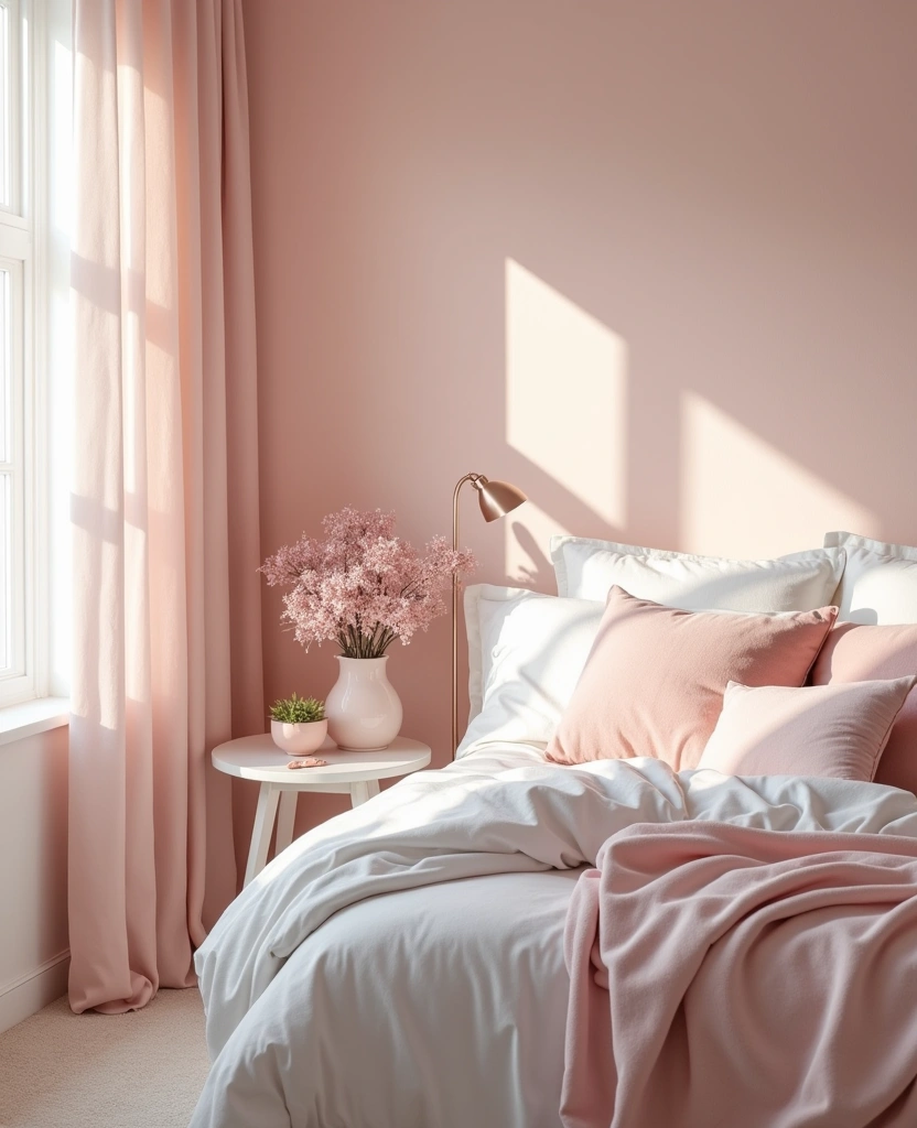 22 Bedroom Color Ideas That Will Transform Your Space (You Won't Believe #12!) - 28. Soft Blush Pink