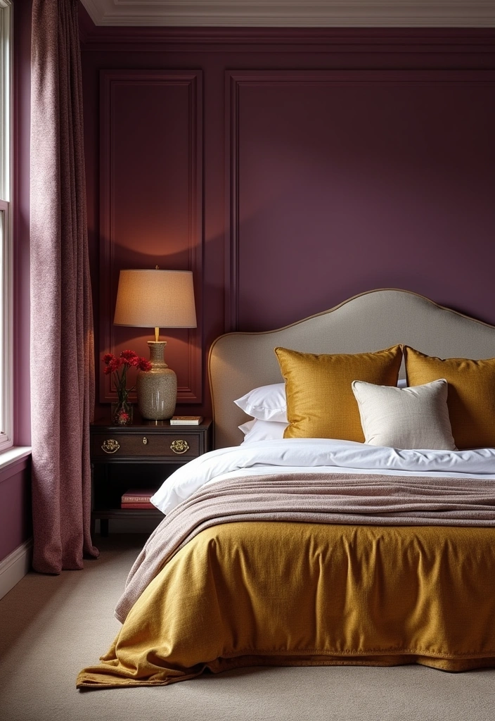 22 Bedroom Color Ideas That Will Transform Your Space (You Won't Believe #12!) - 19. Elegant Plum