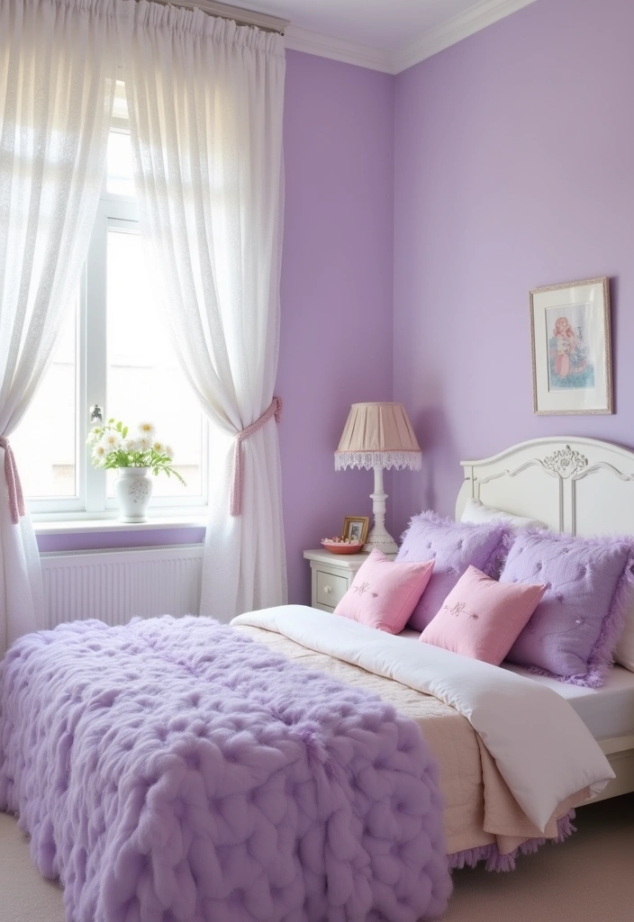 22 Bedroom Color Ideas That Will Transform Your Space (You Won't Believe #12!) - 4. Soft Lavender