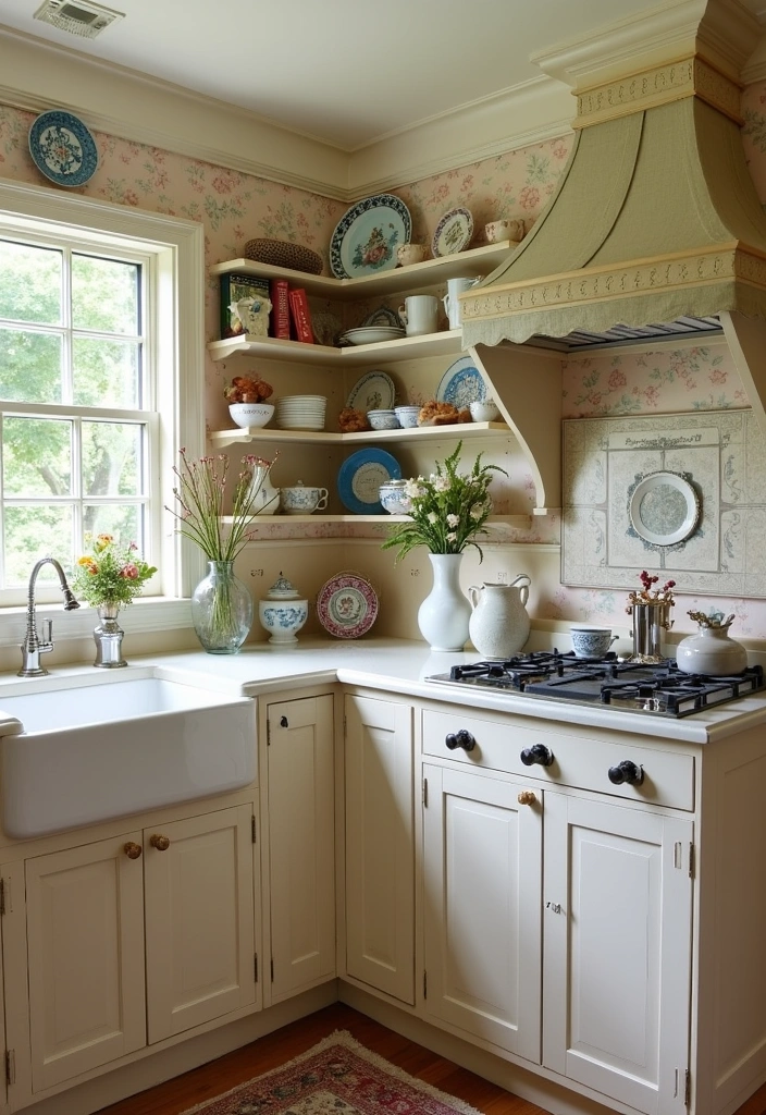 21 Large Kitchen Island With Sink Decor Ideas That'll Transform Your Cooking Space! - 8. Vintage Chic