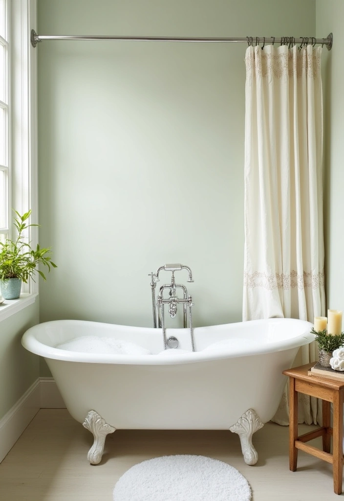 22 Vintage Bathroom Ideas That Will Make You Say 'I Want That Retro Vibe!' - 1. Clawfoot Tub Elegance