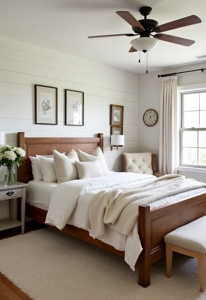 26 Modern Bedroom Ideas That'll Make You Want to Redecorate This Weekend! - 12. Farmhouse Charm