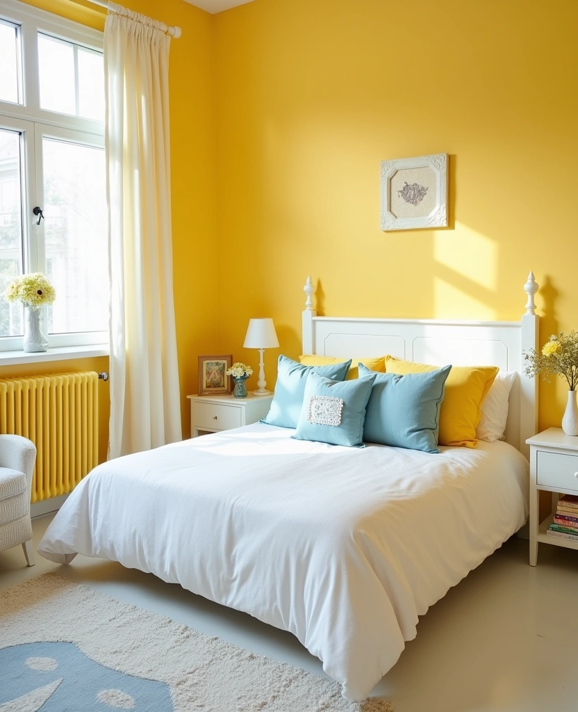 22 Bedroom Color Ideas That Will Transform Your Space (You Won't Believe #12!) - 26. Charming Buttercup Yellow