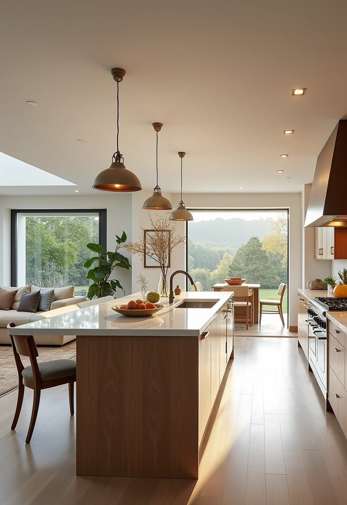 21 Large Kitchen Island With Sink Decor Ideas That'll Transform Your Cooking Space! - 10. Open Concept Elegance