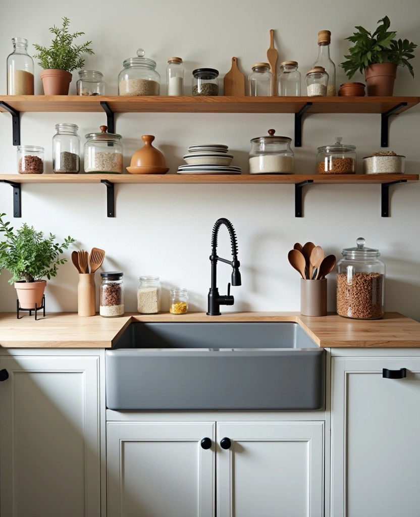 23 Small Kitchen Ideas with Island Sinks That Will Change Your Cooking Game! - 21. Customized Sink Grids