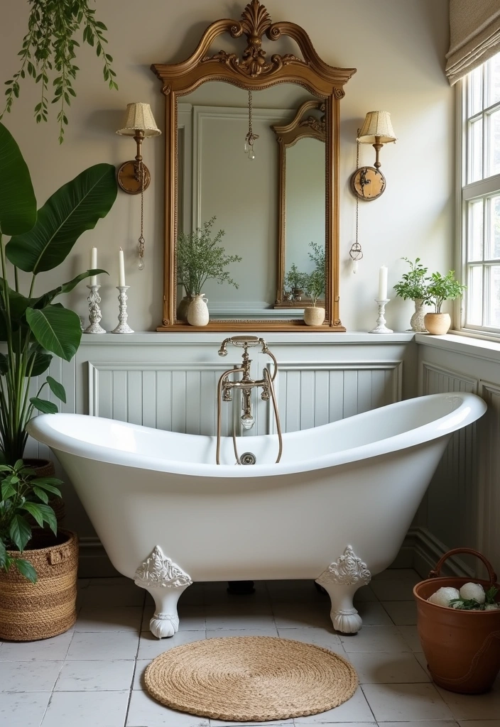 22 Vintage Bathroom Ideas That Will Make You Say 'I Want That Retro Vibe!' - 16. Unique Bathtubs