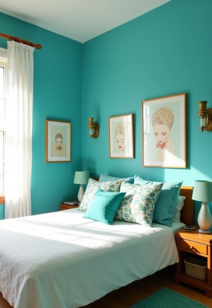 22 Bedroom Color Ideas That Will Transform Your Space (You Won't Believe #12!) - 6. Cool Teal