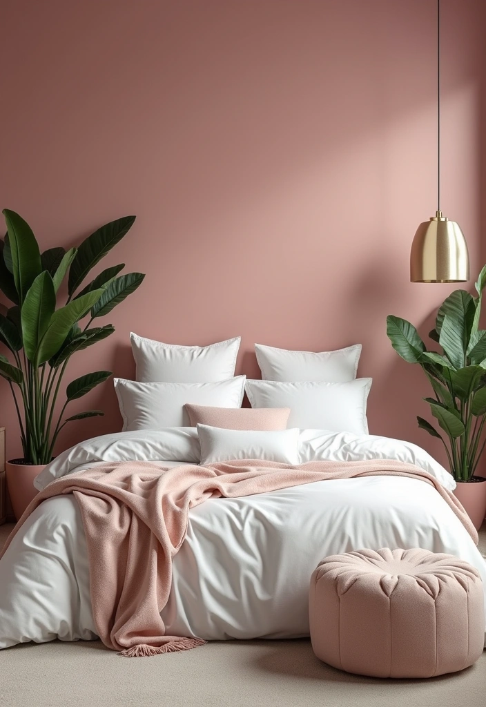 22 Bedroom Color Ideas That Will Transform Your Space (You Won't Believe #12!) - 9. Elegant Dusty Rose