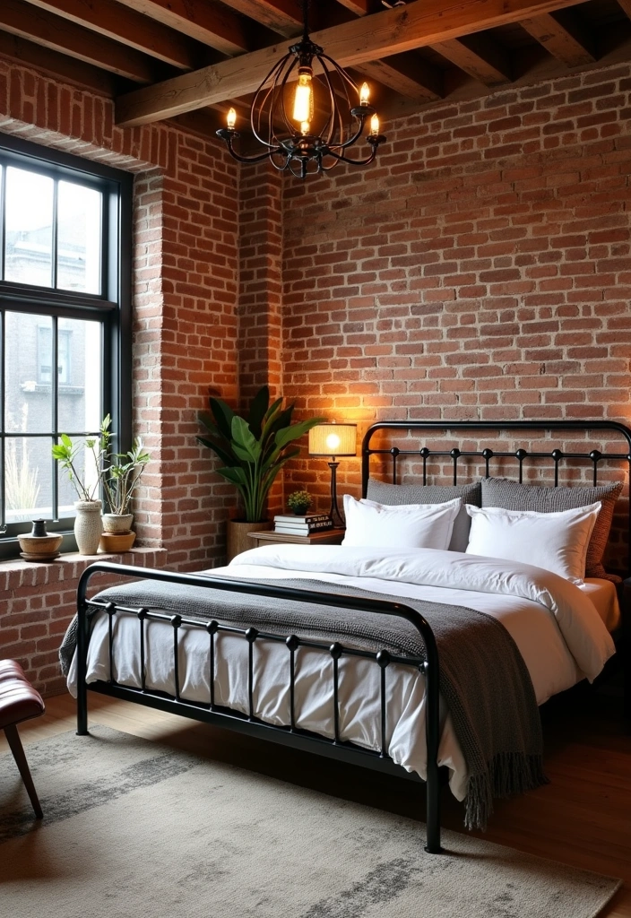 26 Modern Bedroom Ideas That'll Make You Want to Redecorate This Weekend! - 2. Industrial Chic