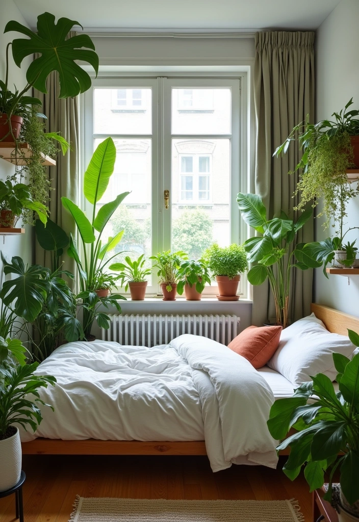 24 Small Bedroom Refresh Ideas That'll Make You Wonder Why You Didn't Do This Sooner! - 8. Go Green with Plants