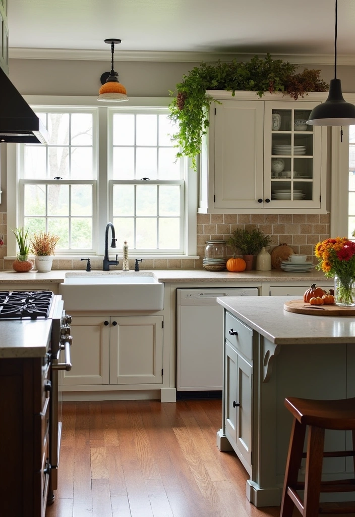 20 Old Farmhouse Kitchen Ideas That'll Make You Want to Cook Every Day! - 20. Seasonal Decor Changes