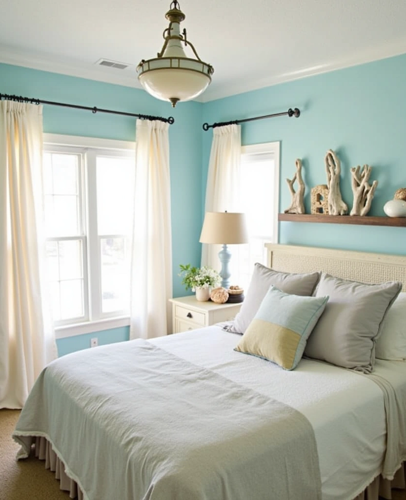 21 Fresh Blue Bedroom Ideas That Will Transform Your Space Instantly! - 22. Coastal Blue Retreat