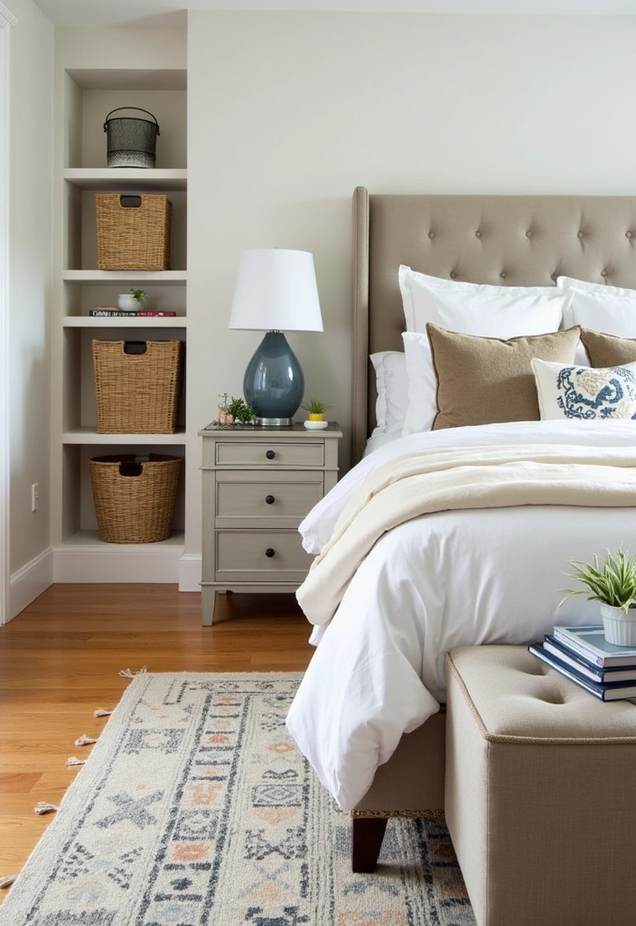 23 Modern Bedroom Refresh Ideas That Will Transform Your Space Overnight! - 14. Opt for Stylish Storage Solutions