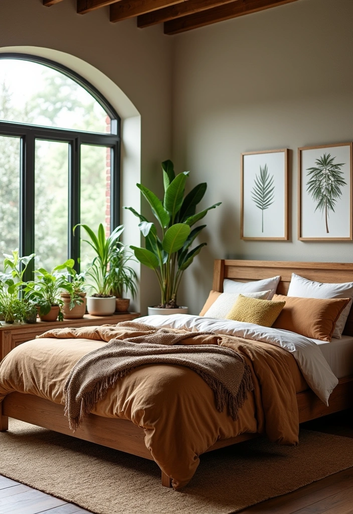 26 Modern Bedroom Ideas That'll Make You Want to Redecorate This Weekend! - 8. Nature-Inspired Retreat