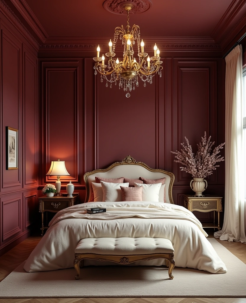 22 Bedroom Color Ideas That Will Transform Your Space (You Won't Believe #12!) - 24. Rich Burgundy