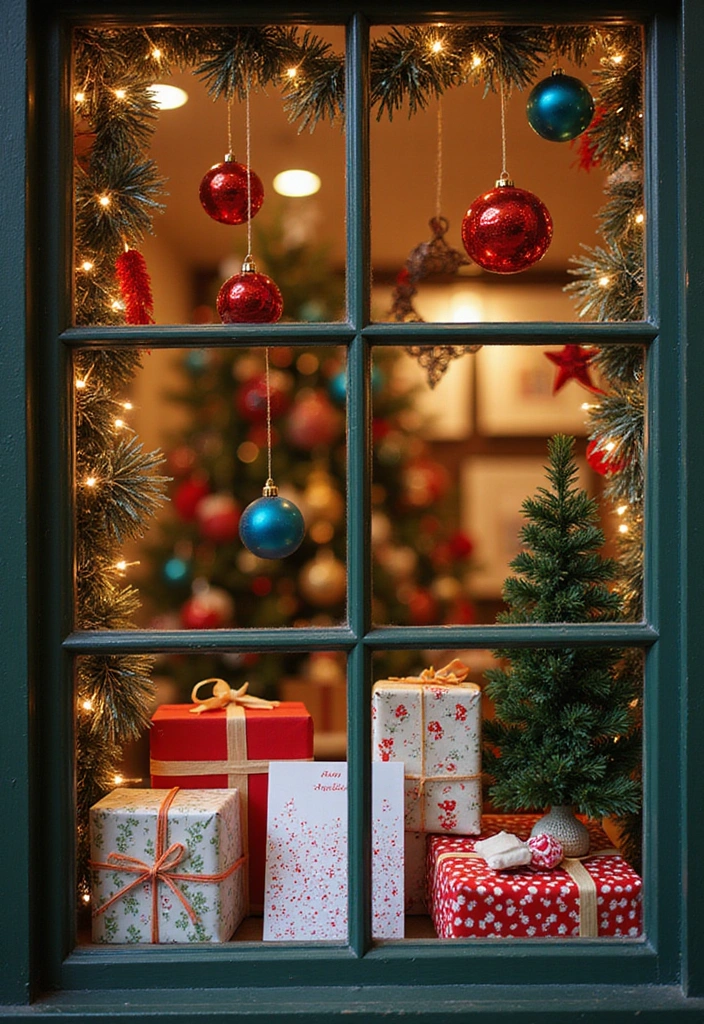 27 Winter Window Display Ideas to Transform Your Home Decor - 3. Festive Holiday Cheer