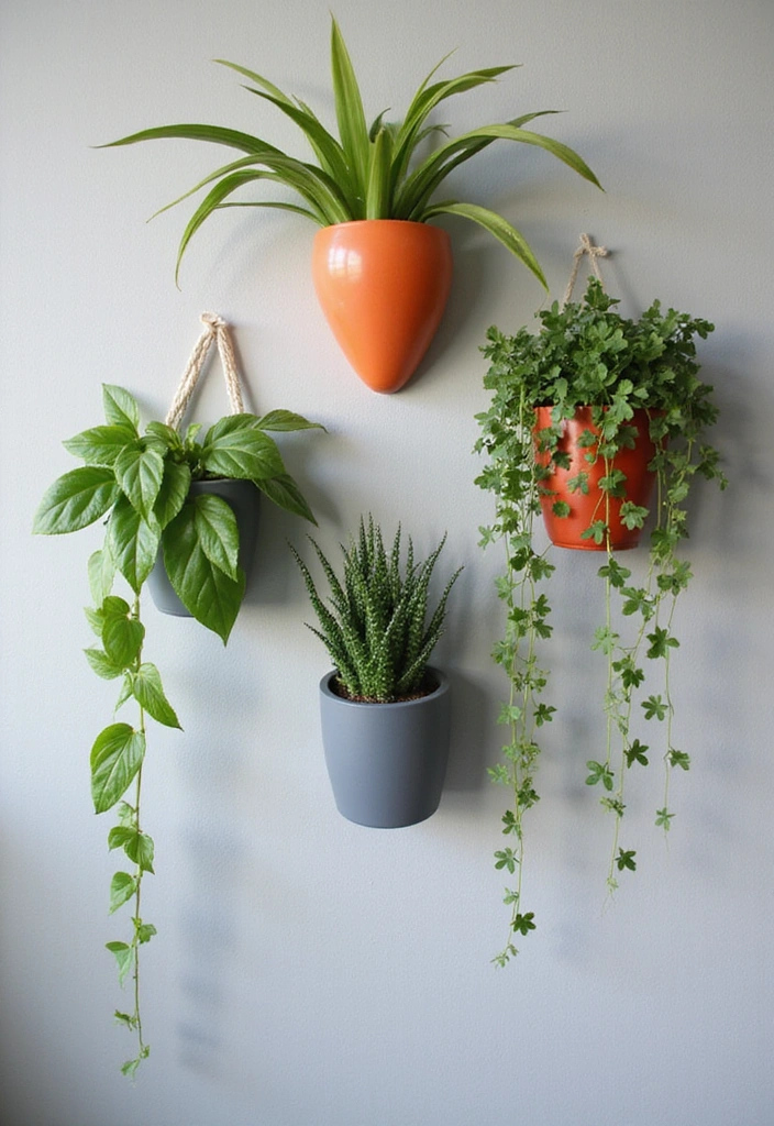 22 Indoor Wall Plant Ideas to Elevate Your Home Decor - 4. Wall-Mounted Planters