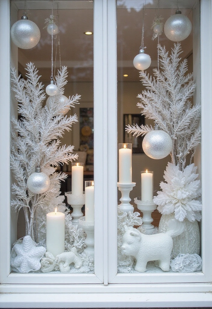 27 Winter Window Display Ideas to Transform Your Home Decor - 4. Elegant Winter Whites