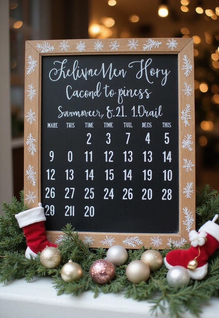 27 Winter Window Display Ideas to Transform Your Home Decor - 11. Holiday Countdown