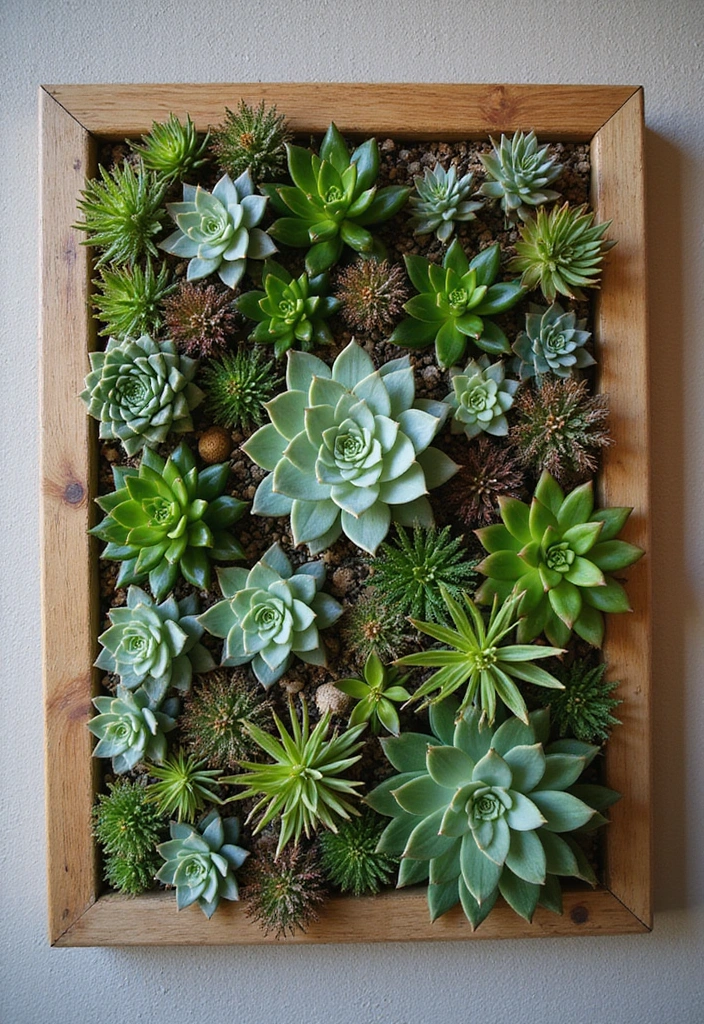 22 Indoor Wall Plant Ideas to Elevate Your Home Decor - 3. Succulent Wall Display